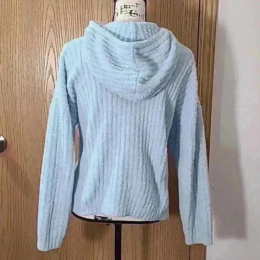 Altar'd State Intimates fuzzy cozy ribbed hoodie sweatshirt - Picture 2 of 2